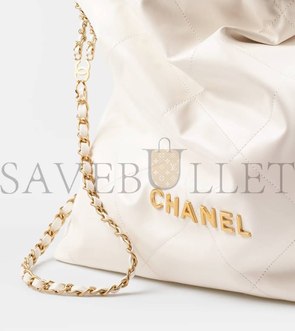 Ch*el 22 backpack gold hardware as3313 b08037 10601 (48*45*10cm)